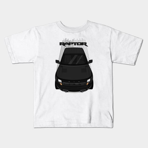 Ford F150 SVT Raptor 2010-2014 - Black Kids T-Shirt by V8social